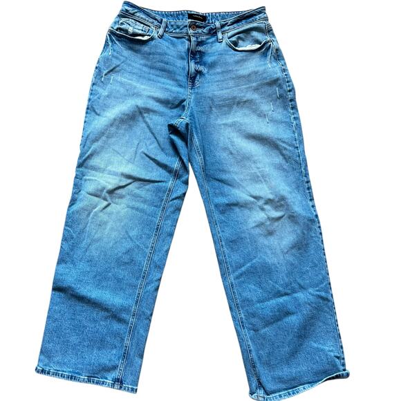 Maurice’s Women’s Edgly Curvy Boyfriend Baggy Jeans Light Wash Size Medium 14 - Picture 1 of 8